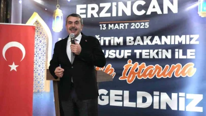 Bakan Tekin, Erzincan’da "Gençlik İftarı" programına katıldı