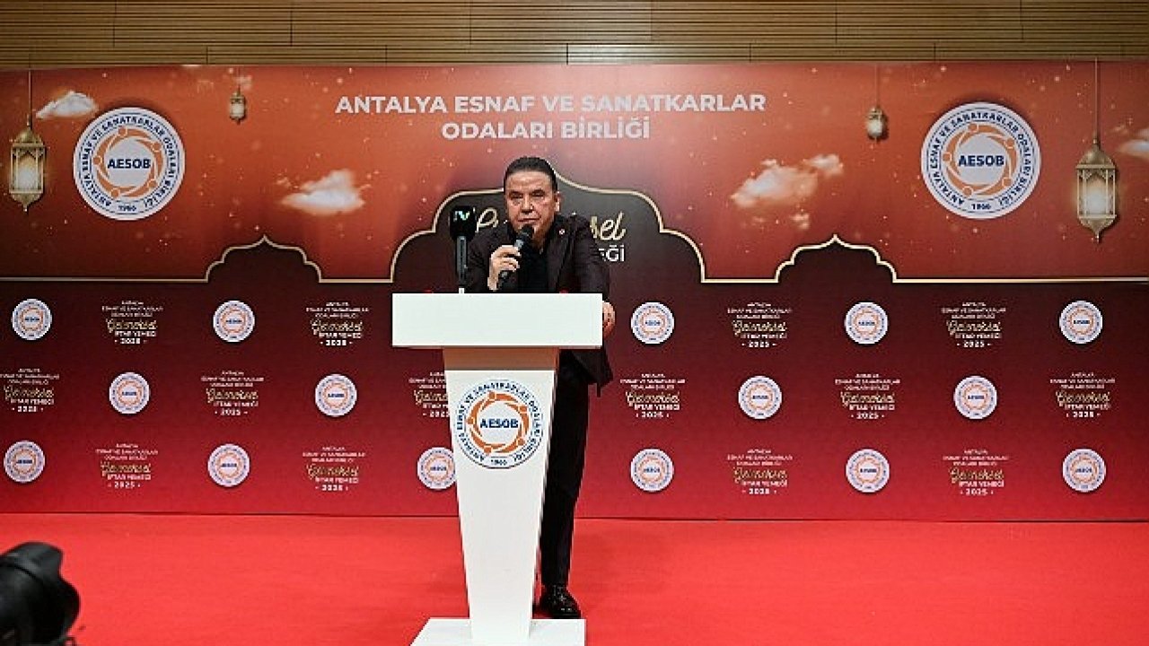 Başkan Muhittin Böcek AESOB'un geleneksel iftar yemeğine katıldı  