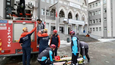 Bingöl’de öğrencilere deprem ve yangın tatbikatı