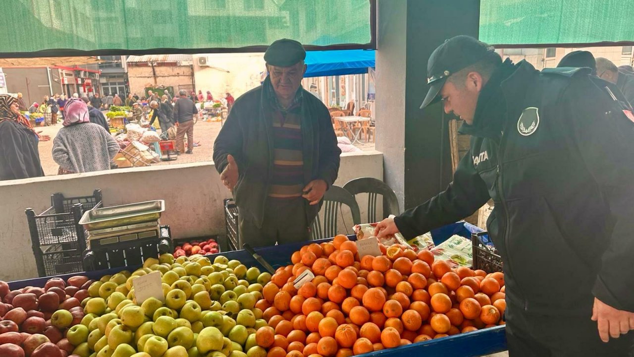 Çine Belediyesi ekipleri, pazar yerlerini denetledi