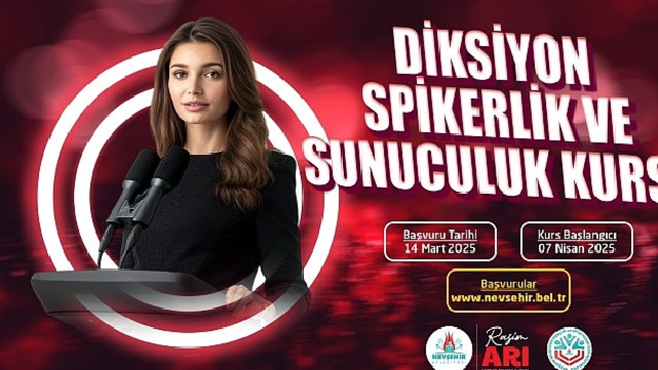 “Diksiyon, Spikerlik ve Sunuculuk" Kursu Açılacak