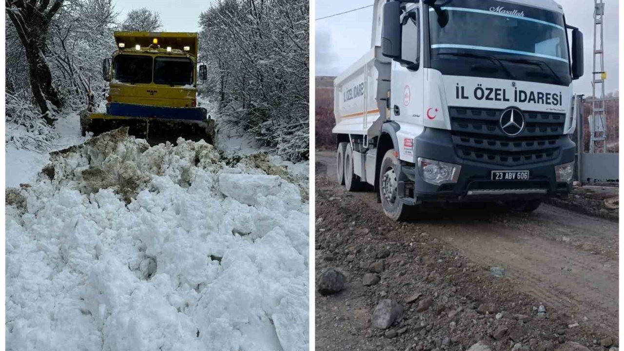 Elazığ’da kapalı köy yolu kalmadı