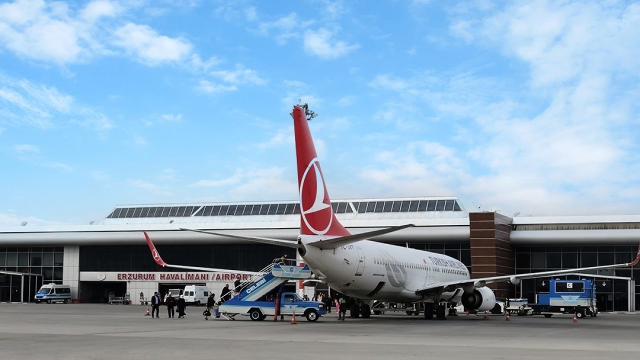 Erzurum’da iki ayda 216 bin 603 kişi uçtu