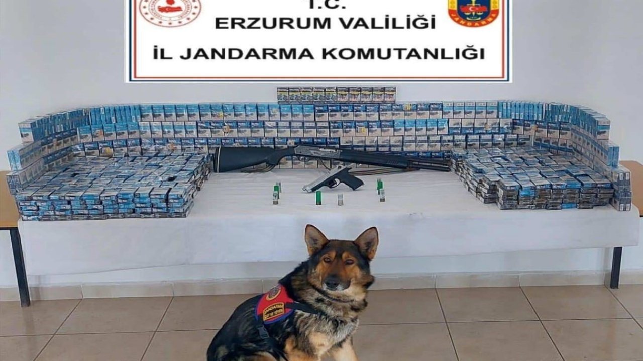 Erzurum’da jandarmadan kaçakçılık operasyonu