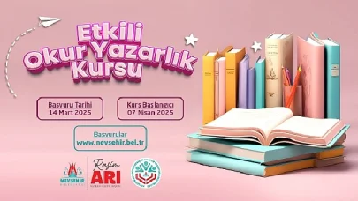 Etkili Okur Yazarlık Kursu 7 Nisan'da Başlıyor 