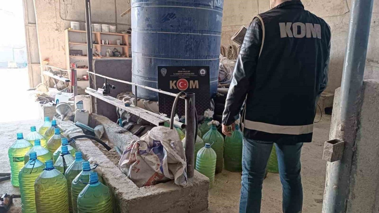 Iğdır’da 517 litre kaçak akaryakıt ele geçirildi