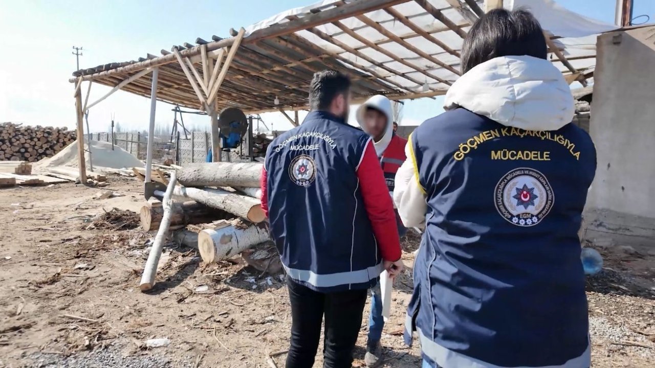 Iğdır’da çalışma izni olmayan yabancı uyruklu düzensiz göçmen çalıştıran iş yerlerine operasyon