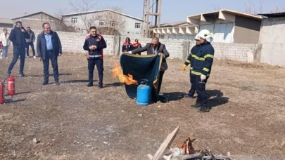 Iğdır’da yangınları önleme ve tedbirleri eğitimi ve tatbikatı düzenlendi