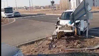 Kars’ta trafik kazası: 2 yaralı