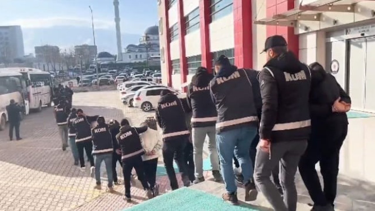 Malatya’da organize suç örgütüne yönelik operasyonda 44 tutuklama