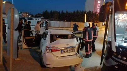 Malatya’da trambüs ile otomobil çarpıştı: 5 yaralı