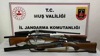 Muş’ta 75 şahıs yakalandı, çok sayıda silah ve kaçak eşya ele geçirildi