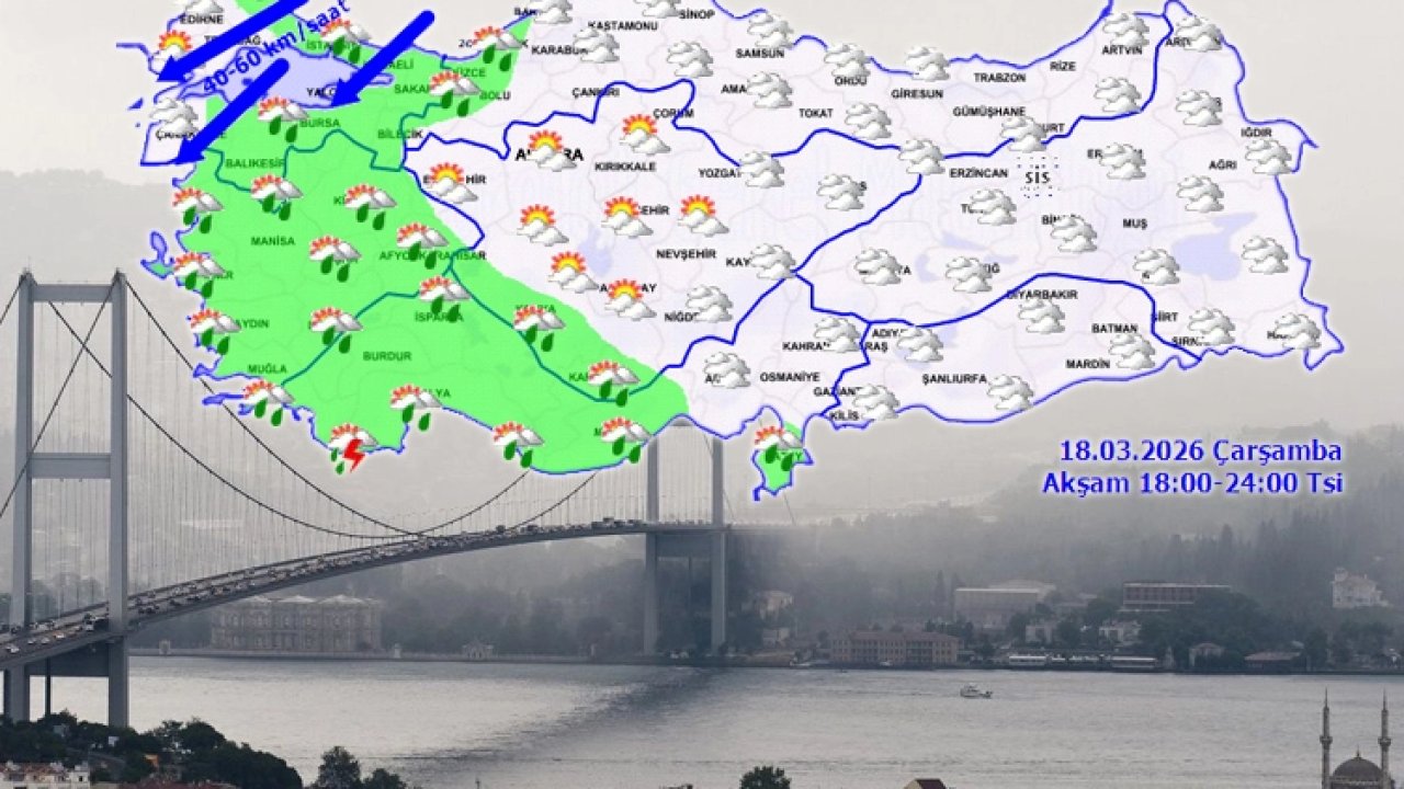 Hava değişiyor, yağmur geliyor
