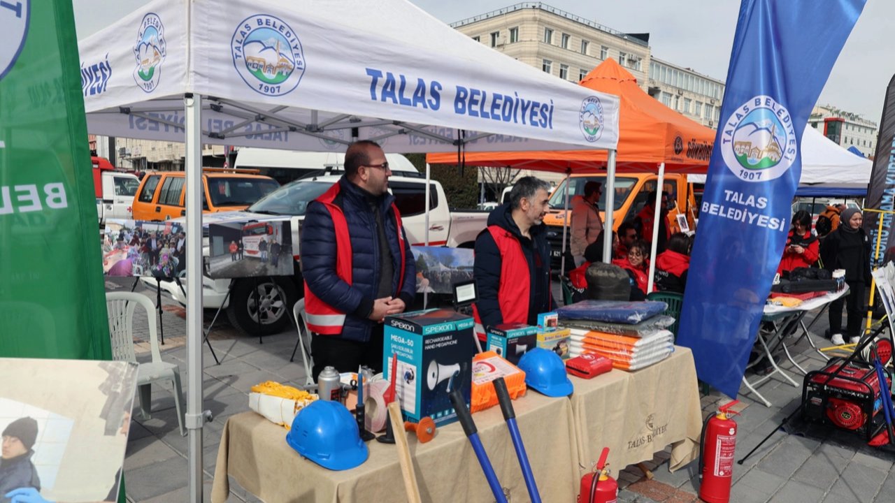 Kayseri Talas'ta depreme karşı farkındalık zamanı
