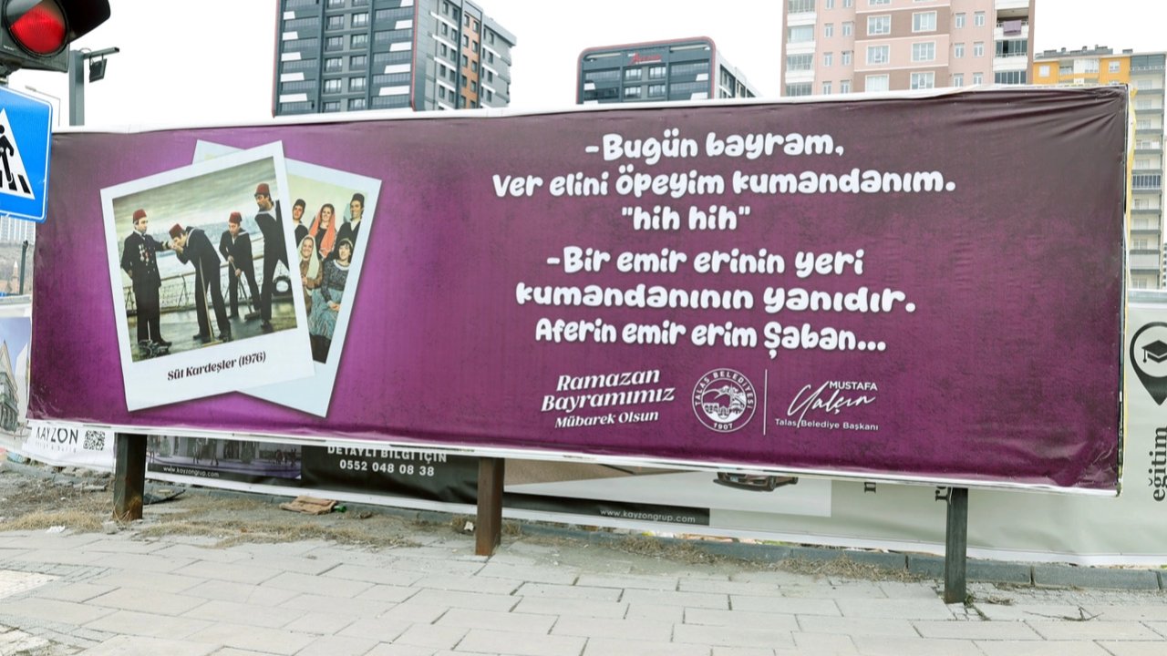 Kayseri Talas'tan Yeşilçam konseptli görsel
